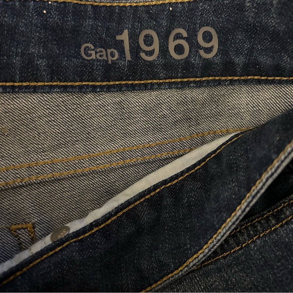 GAP 1969 Denim Jeans Skinny Bootcut Size 33/16 - Picture 5 of 6